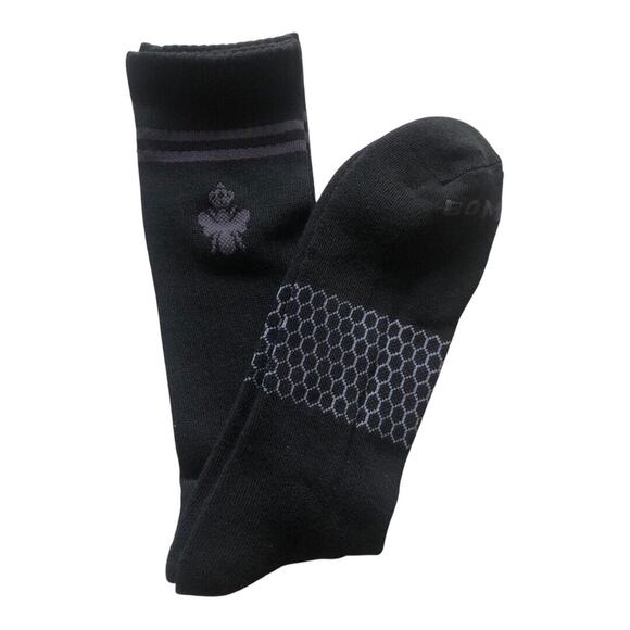 Bombas NIP Men's Women's Ultimate Comfort Calf Socks Black Gray Extra Large - Picture 2 of 8